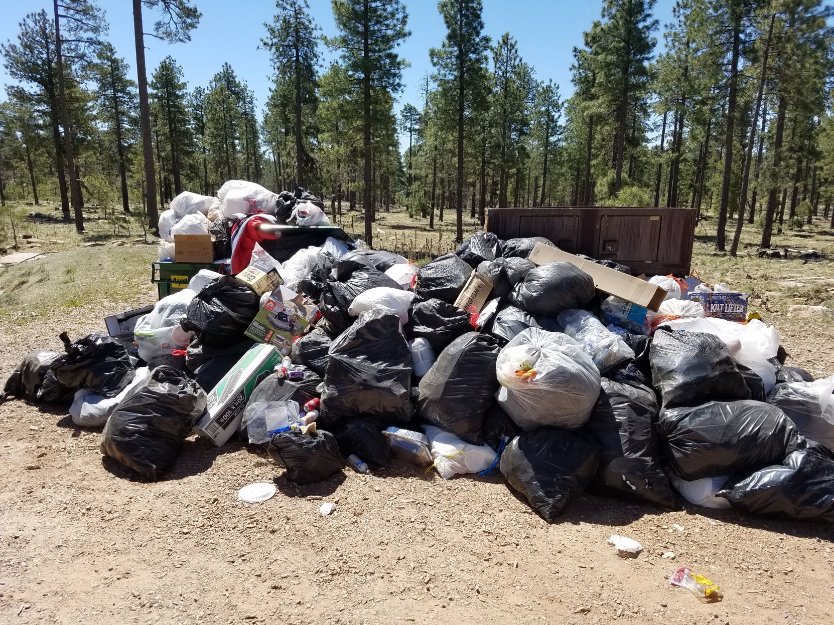 Trash and debris more common that wildfire